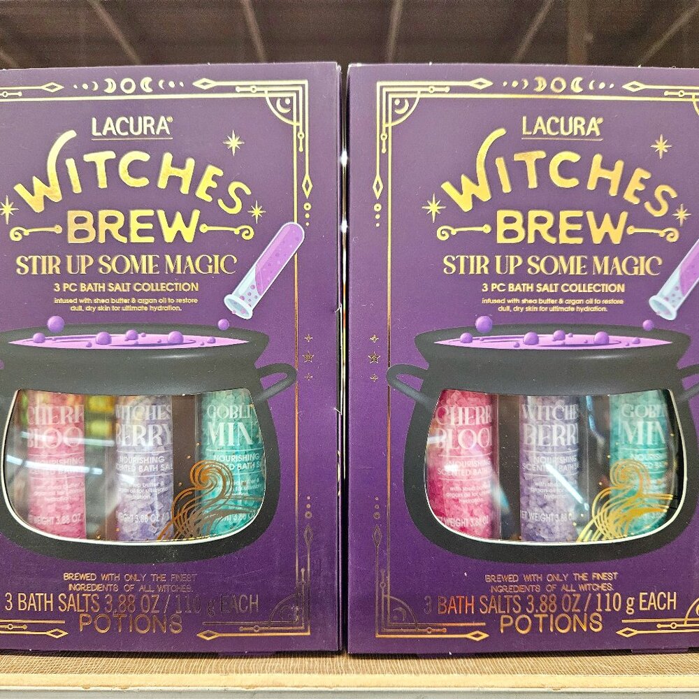 Lacura Witches Brew Stir Up Some Magic 3PC Bath Salt Collection (2 Boxes)